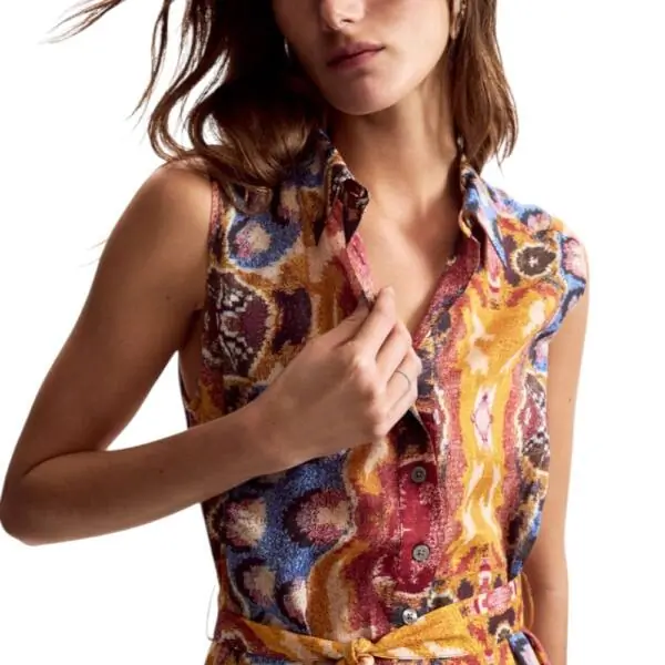 Desigual - Γυναικείο Φόρεμα Bugs Lacroix 26SWVW56-9019 Κίτρινο 26SWVW56-9019