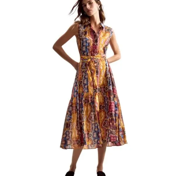 Desigual - Γυναικείο Φόρεμα Bugs Lacroix 26SWVW56-9019 Κίτρινο 26SWVW56-9019