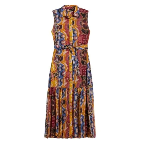 Desigual - Γυναικείο Φόρεμα Bugs Lacroix 26SWVW56-9019 Κίτρινο