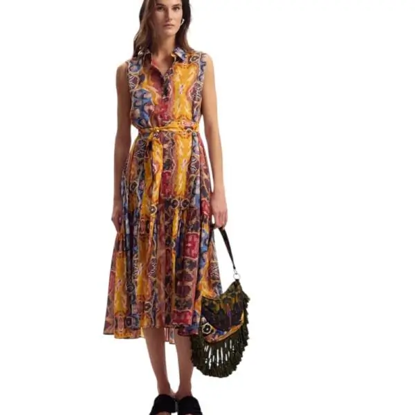 Desigual - Γυναικείο Φόρεμα Bugs Lacroix 26SWVW56-9019 Κίτρινο 26SWVW56-9019