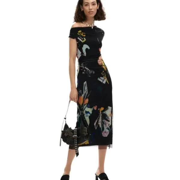 Desigual - Γυναικείο Φόρεμα Delaware 26SWVK29-2000 Μαύρο 26SWVK29-2000