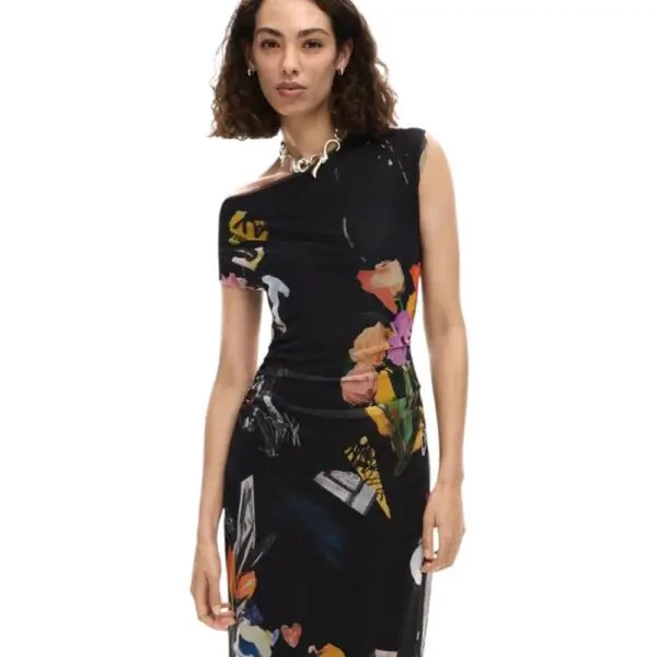 Desigual - Γυναικείο Φόρεμα Delaware 26SWVK29-2000 Μαύρο 26SWVK29-2000