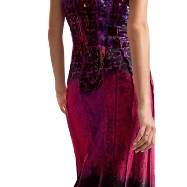 Desigual - Γυναικείο Φόρεμα Maxi Alas Lacroix 26SWVW42-3062 Μωβ 26SWVW42-3062