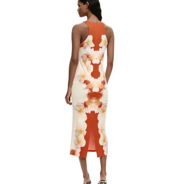 Desigual - Γυναικείο Φόρεμα Maxi Jasmine 26SWVK37-7002 Πορτοκαλί 26SWVK37-7002