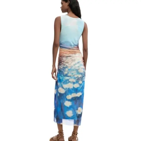 Desigual - Γυναικείο Φόρεμα Maxi Vermont 26SWVK28-5045 Γαλάζιο 26SWVK28-5045