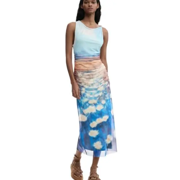 Desigual - Γυναικείο Φόρεμα Maxi Vermont 26SWVK28-5045 Γαλάζιο 26SWVK28-5045