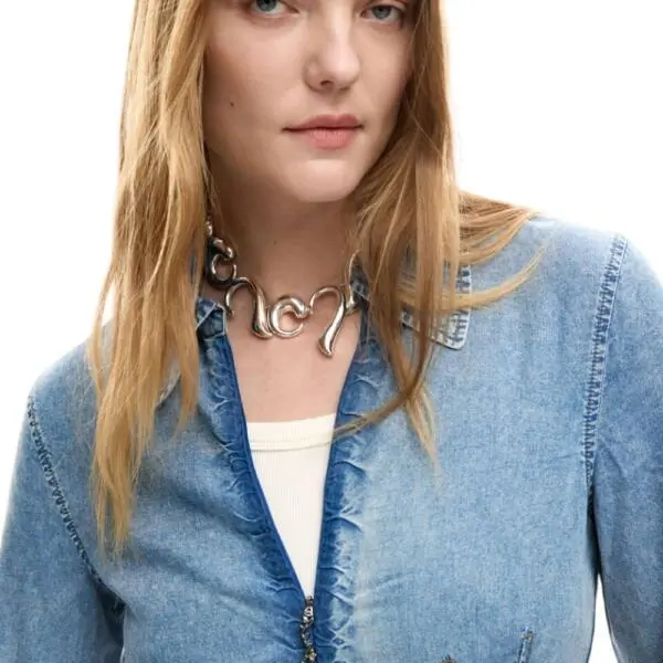 Desigual - Γυναικείο Φόρεμα Mini Lonan 26SWVD03-5007 Μπλε 26SWVD03-5007