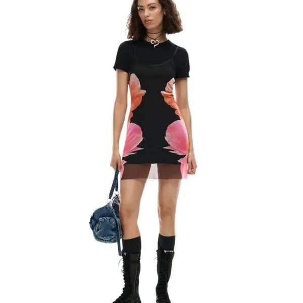 Desigual - Γυναικείο Φόρεμα Mini Nevada 26SWVK20-2000 Μαύρο 26SWVK20-2000