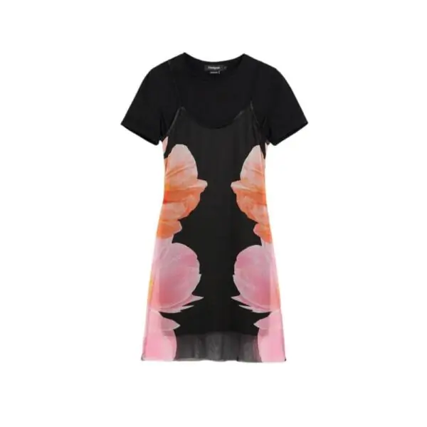 Desigual - Γυναικείο Φόρεμα Mini Nevada 26SWVK20-2000 Μαύρο