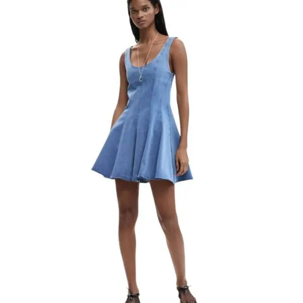 Desigual - Γυναικείο Φόρεμα Mini Skater Pink 26SWVW49-5057 Μπλε 26SWVW49-5057