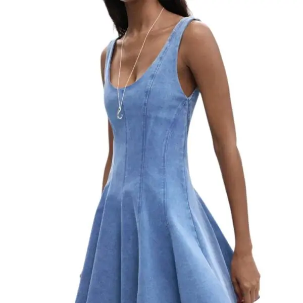 Desigual - Γυναικείο Φόρεμα Mini Skater Pink 26SWVW49-5057 Μπλε 26SWVW49-5057