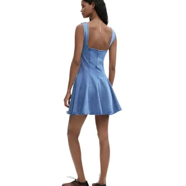 Desigual - Γυναικείο Φόρεμα Mini Skater Pink 26SWVW49-5057 Μπλε 26SWVW49-5057