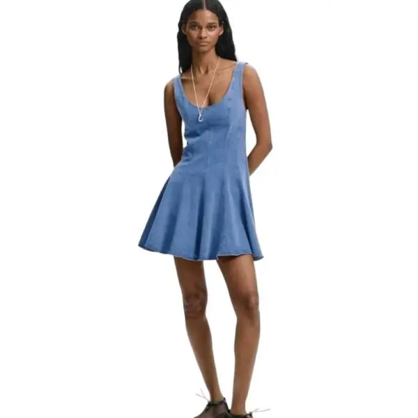 Desigual - Γυναικείο Φόρεμα Mini Skater Pink 26SWVW49-5057 Μπλε 26SWVW49-5057