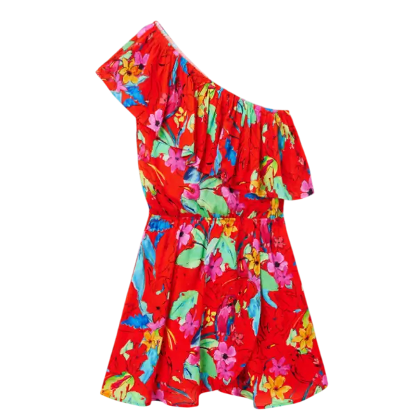 Desigual - Γυναικείο Φόρεμα Rosso 23SWVW83-3090 Kόκκινο