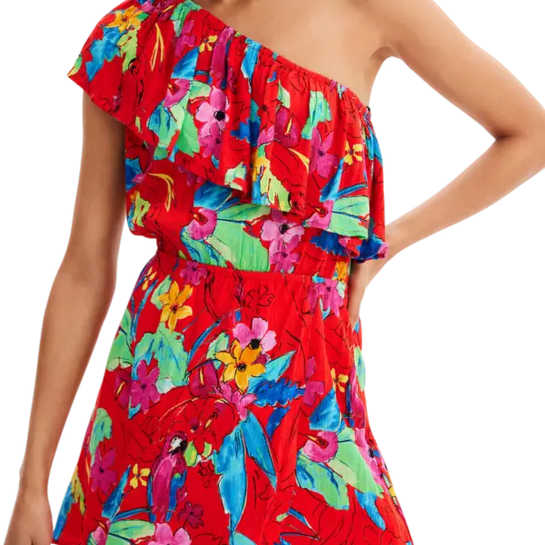 Desigual - Γυναικείο Φόρεμα Rosso 23SWVW83-3090 Kόκκινο 23SWVW83-3090