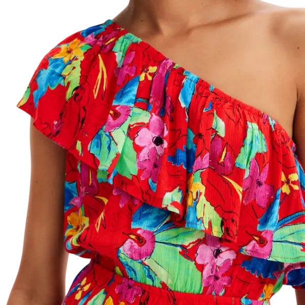 Desigual - Γυναικείο Φόρεμα Rosso 23SWVW83-3090 Kόκκινο 23SWVW83-3090