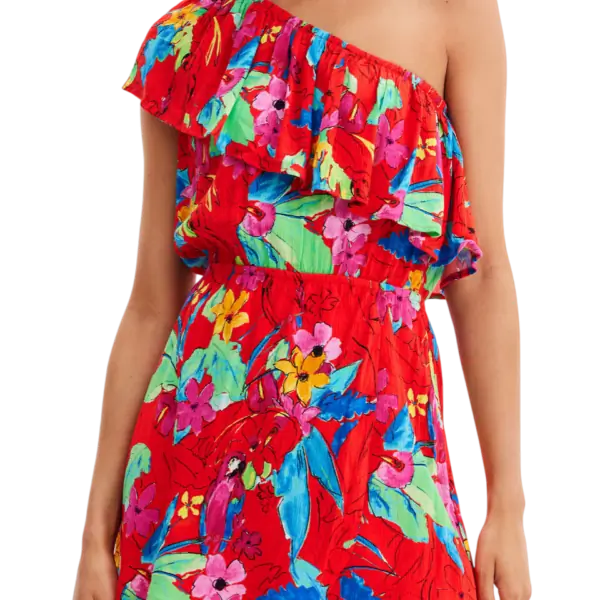 Desigual - Γυναικείο Φόρεμα Rosso 23SWVW83-3090 Kόκκινο 23SWVW83-3090