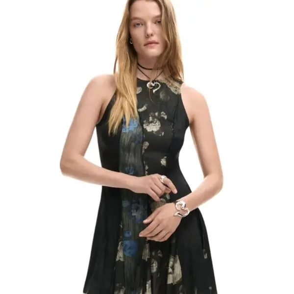 Desigual - Γυναικείο Φόρεμα Vest Nacne 26SWVW31-2000 Μαύρο 26SWVW31-2000