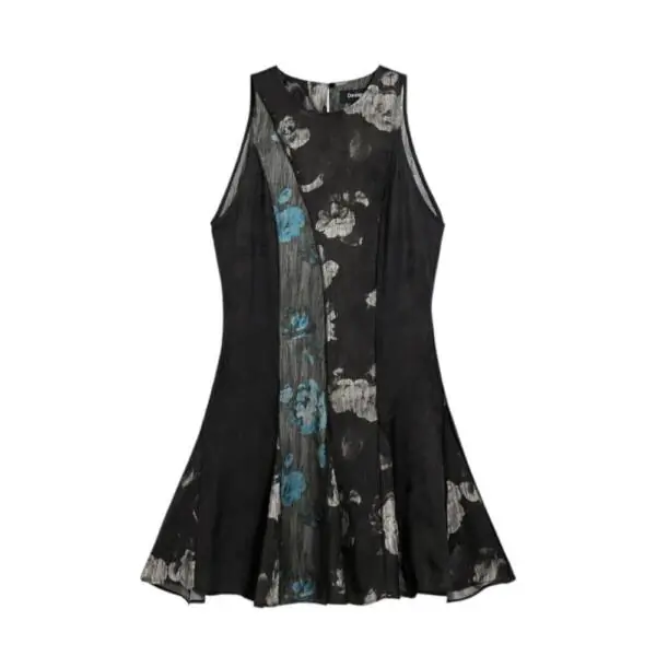 Desigual - Γυναικείο Φόρεμα Vest Nacne 26SWVW31-2000 Μαύρο