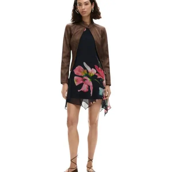 Desigual - Γυναικείο Φόρεμα Vest Nala 26SWVW46-2000 Μαύρο 26SWVW46-2000