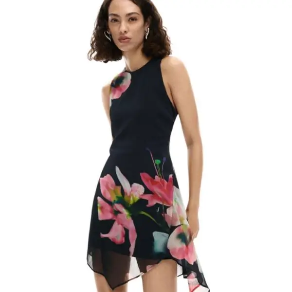 Desigual - Γυναικείο Φόρεμα Vest Nala 26SWVW46-2000 Μαύρο 26SWVW46-2000