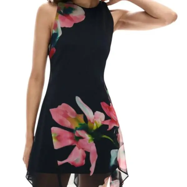 Desigual - Γυναικείο Φόρεμα Vest Nala 26SWVW46-2000 Μαύρο 26SWVW46-2000