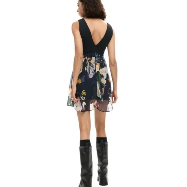 Desigual - Γυναικείο Φόρεμα Vest Uve Collage 26SWVW47-2000 Μαύρο 26SWVW47-2000