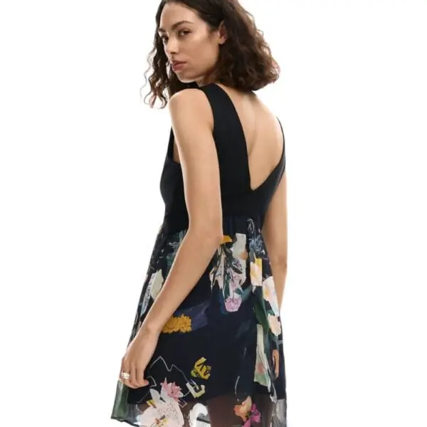 Desigual - Γυναικείο Φόρεμα Vest Uve Collage 26SWVW47-2000 Μαύρο 26SWVW47-2000