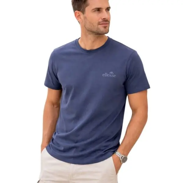 Ellesse - Ανδρικό Κοντομάνικο T-Shirt Leonardo EHM204S26-519 Μπλε Σκούρο