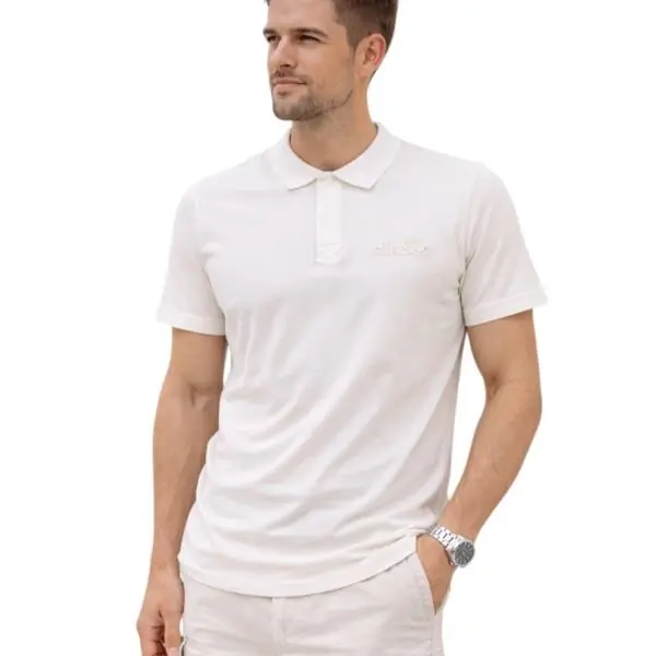 Ellesse - Ανδρικό Κοντομάνικο T-Shirt Polo Leonardo EHM217S26-001 Λευκό