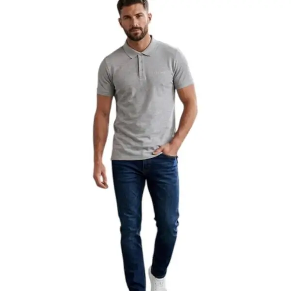 Ellesse - Ανδρικό Κοντομάνικο T-Shirt Polo Leonardo EHM217S26-GM03 Γκρι