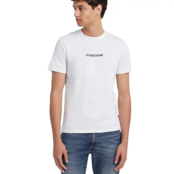 Guess - Ανδρικό T-shirt Essential Logo M4YI52K8HM0-G011 Λευκό M4YI52K8HM0-G011