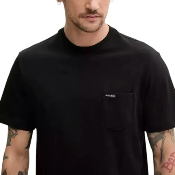 Guess - Ανδρικό T-shirt Essential Logo M5RI74K8FQ4-JBLK Μαύρο M5RI74K8FQ4-JBLK