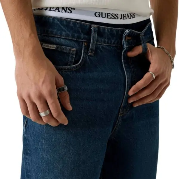 Guess - Ανδρικό Παντελόνι Τζιν G18 Relaxed Fit M5YAB3D6368-IJWM Μπλε M5YAB3D6368-IJWM