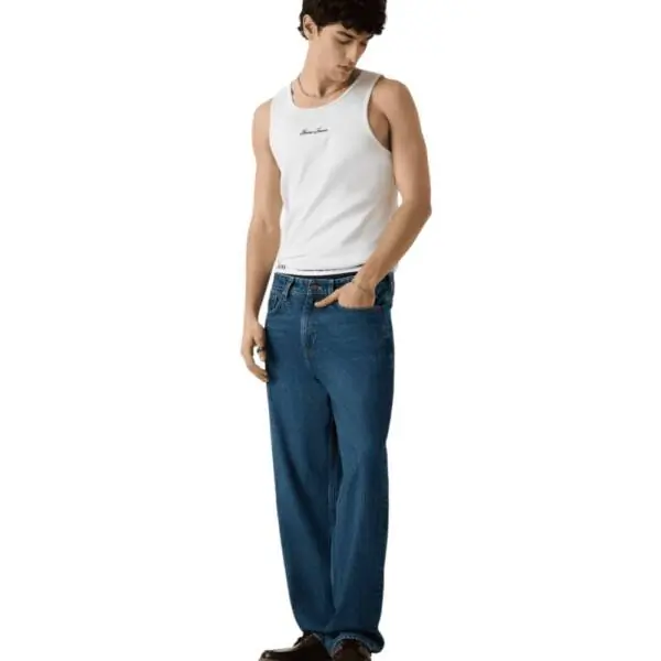 Guess - Ανδρικό Παντελόνι Τζιν G18 Relaxed Fit M5YAB3D6368-IJWM Μπλε M5YAB3D6368-IJWM