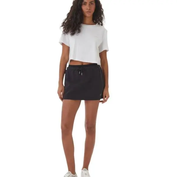 Guess - Γυναικείο T-Shirt Crop Top V6GI17K2984-G011 Λευκό V6GI17K2984-G011