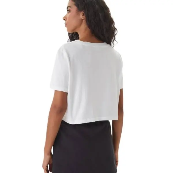 Guess - Γυναικείο T-Shirt Crop Top V6GI17K2984-G011 Λευκό V6GI17K2984-G011