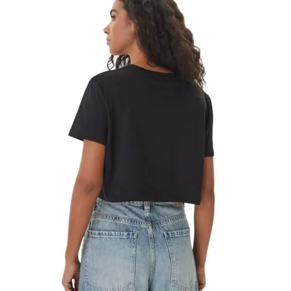 Guess - Γυναικείο T-Shirt Crop Top V6GI17K2984-JBLK Μαύρο V6GI17K2984-JBLK