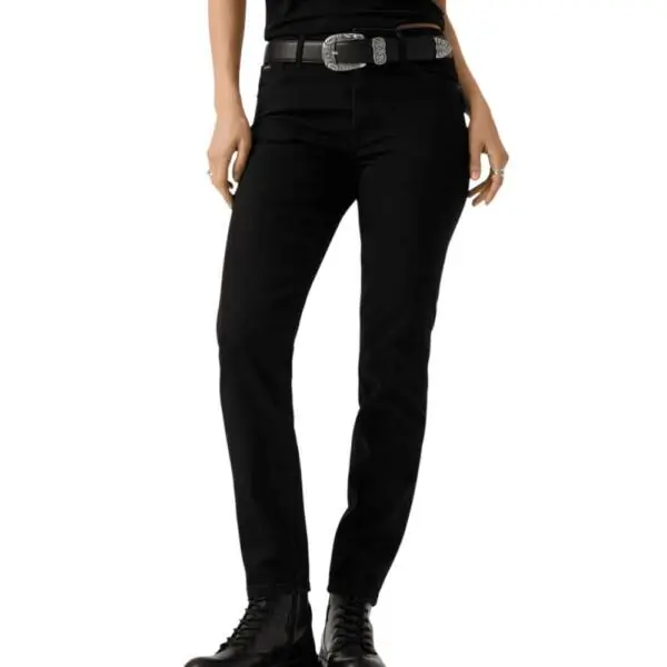 Guess - Γυναικείο Παντελόνι Τζιν G05 High Rise Skinny W5YA92D6311-INBO Μαύρο W5YA92D6311-INBO