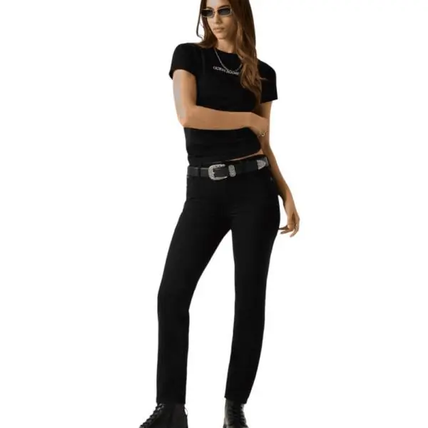 Guess - Γυναικείο Παντελόνι Τζιν G05 High Rise Skinny W5YA92D6311-INBO Μαύρο W5YA92D6311-INBO