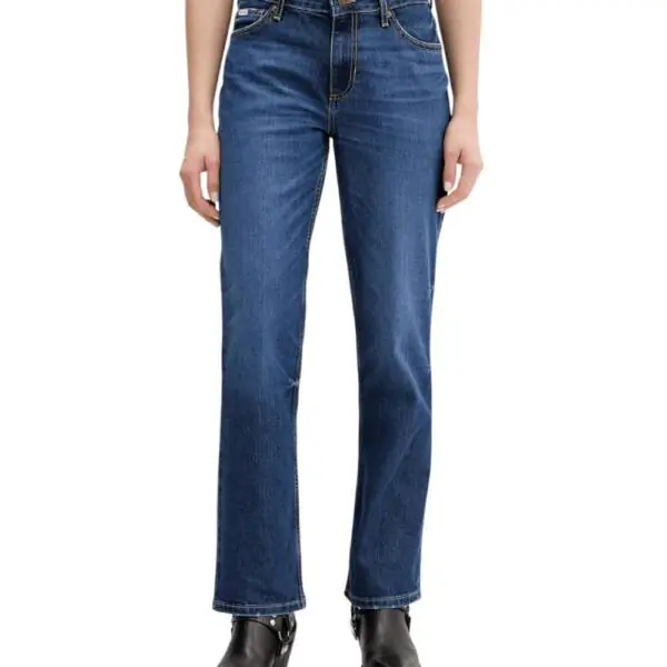 Guess - Γυναικείο Παντελόνι Τζιν G08 Mid Rise Straight W5YA98D6328-IJAG Μπλε