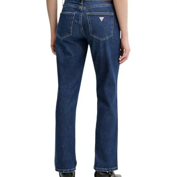 Guess - Γυναικείο Παντελόνι Τζιν G08 Mid Rise Straight W5YA98D6328-IJAG Μπλε W5YA98D6328-IJAG