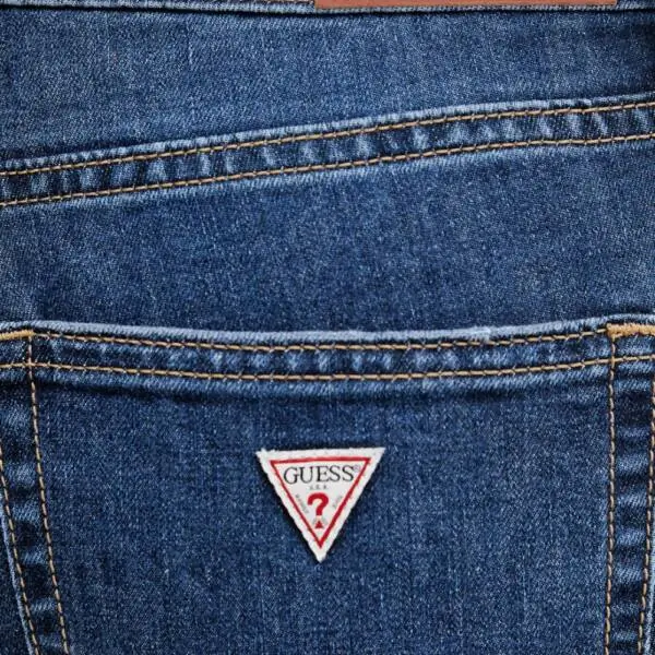 Guess - Γυναικείο Παντελόνι Τζιν G08 Mid Rise Straight W5YA98D6328-IJAG Μπλε W5YA98D6328-IJAG