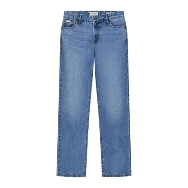 Guess - Γυναικείο Παντελόνι Τζιν G08 Mid Rise Straight W5YA98D6332-INLV Μπλε