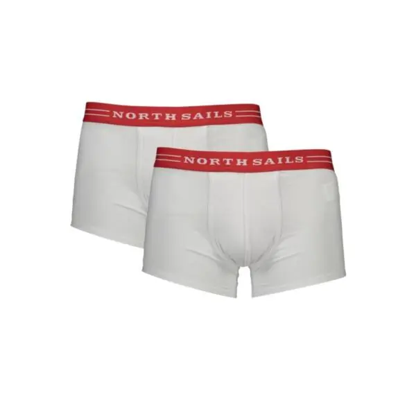 North Sails - Ανδρικά Εσώρουχα 2Pack NS01UTR03-WHITE Λευκό NS01UTR03-WHITE