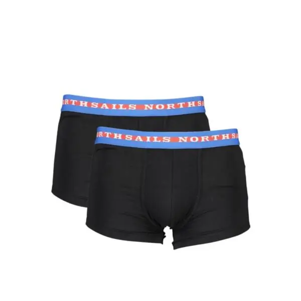 North Sails - Ανδρικά Εσώρουχα 2Pack NS01UTR04-BLACK Μαύρο NS01UTR04-BLACK