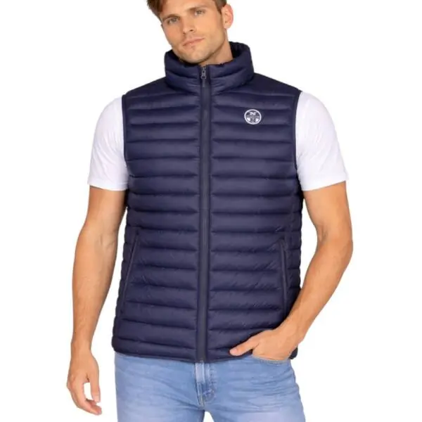 North Sails - Ανδρικό Αμάνικο Μπουφάν 901200-000-0802 Μπλε 901200-000-0802