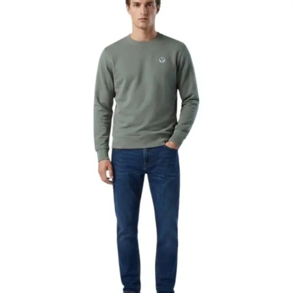 North Sails- Ανδρικό Φούτερ Hoodie Regular Fit 993035-000-0419 Πράσινο