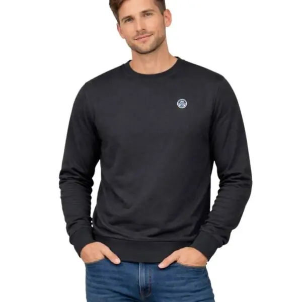 North Sails- Ανδρικό Φούτερ Hoodie Regular Fit 993035-000-0999 Μαύρο