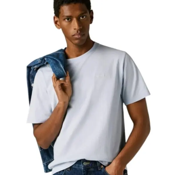 Pepe Jeans - Ανδρικό T-shirt Contrast Connor PM5010179-504 Γαλάζιο